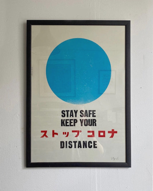 STOP CORONA/ Poster/ Blue Dot