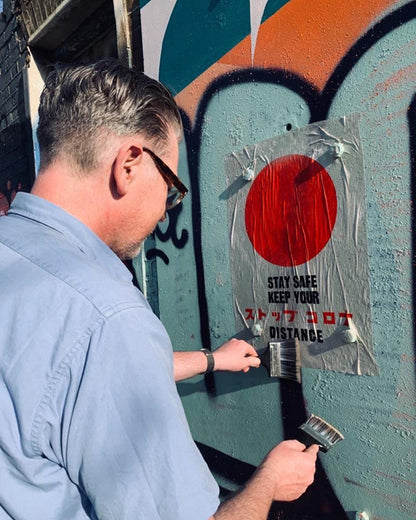 STOP CORONA/ Poster/ Blue Dot