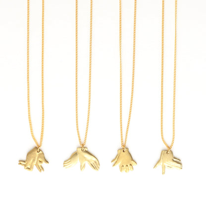 hand shadow necklace