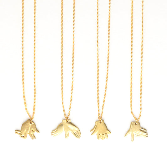 hand shadow necklace