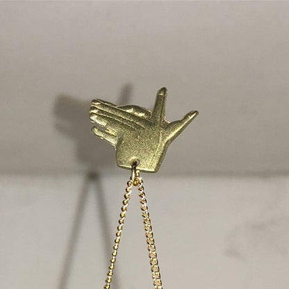 hand shadow necklace