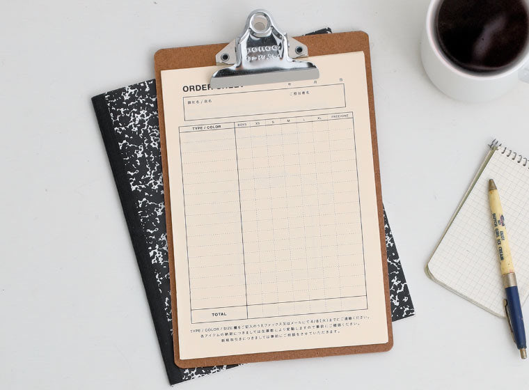 Old School Clipboard/ A5/ Gold Clip (PENCO)