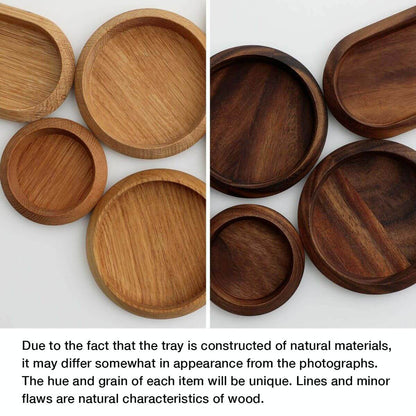 Wooden Tray Circle/ Large