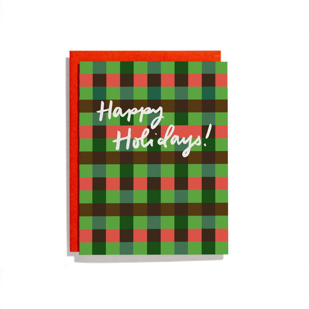 Plaid Holiday Card