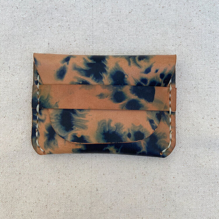 Fold Over Wallet / Indigo Tie-Dye (MADE SOLID)