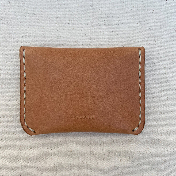 Fold Over Wallet / Natural (MADE SOLID)