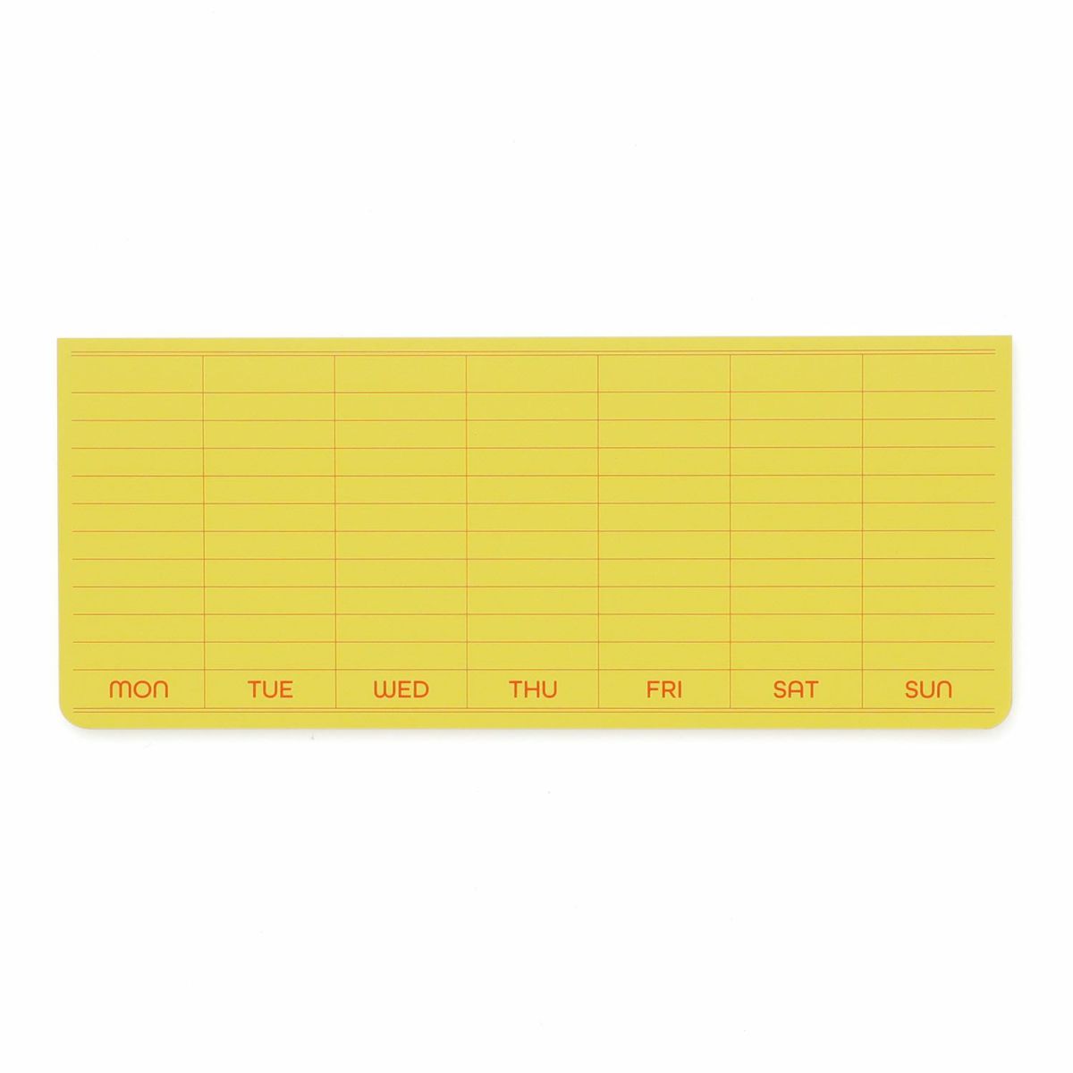 Sticky Memo Pad Weekly