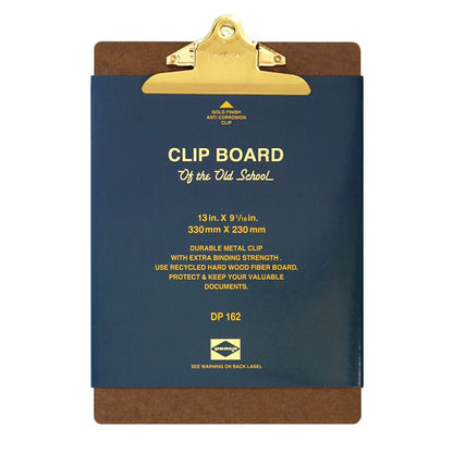 Old School Clipboard/ A4/ Gold Clip (PENCO)