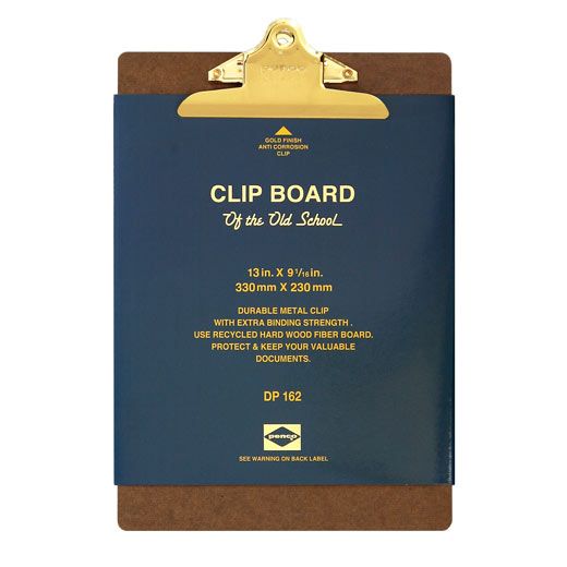 Old School Clipboard/ A4/ Gold Clip (PENCO)