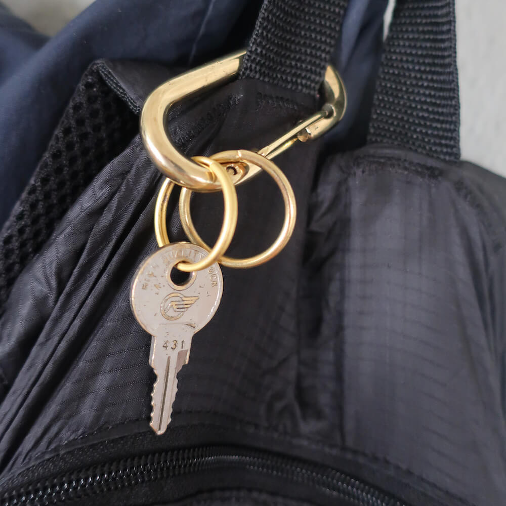 Brass Carabiner Key Chain (T/A)