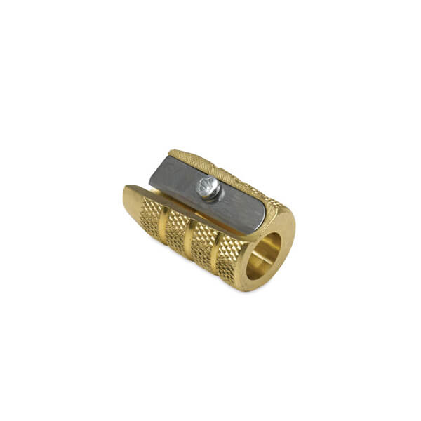 Brass Bullet Shaped Single Hole Sharpener (M+R)