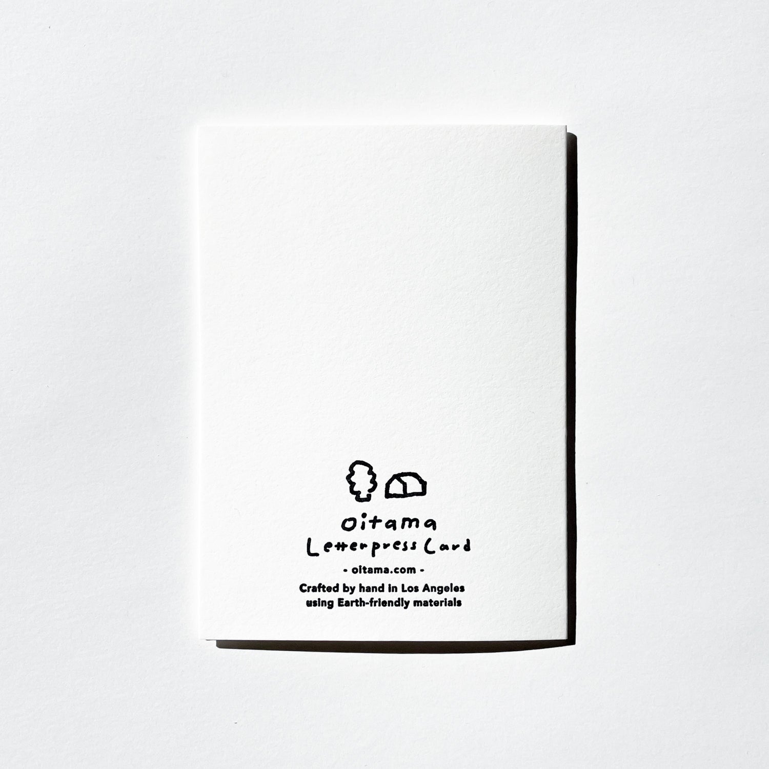 Letterpress Card/ LA Plants
