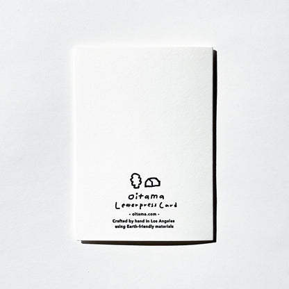 Letterpress Card/ LA Plants
