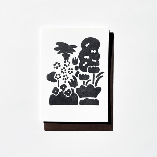 Letterpress Card/ LA Plants