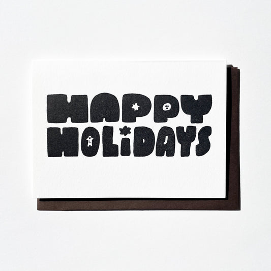 OITAMA Letterpress Card/ Happy Holidays