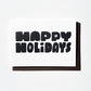 OITAMA Letterpress Card/ Happy Holidays